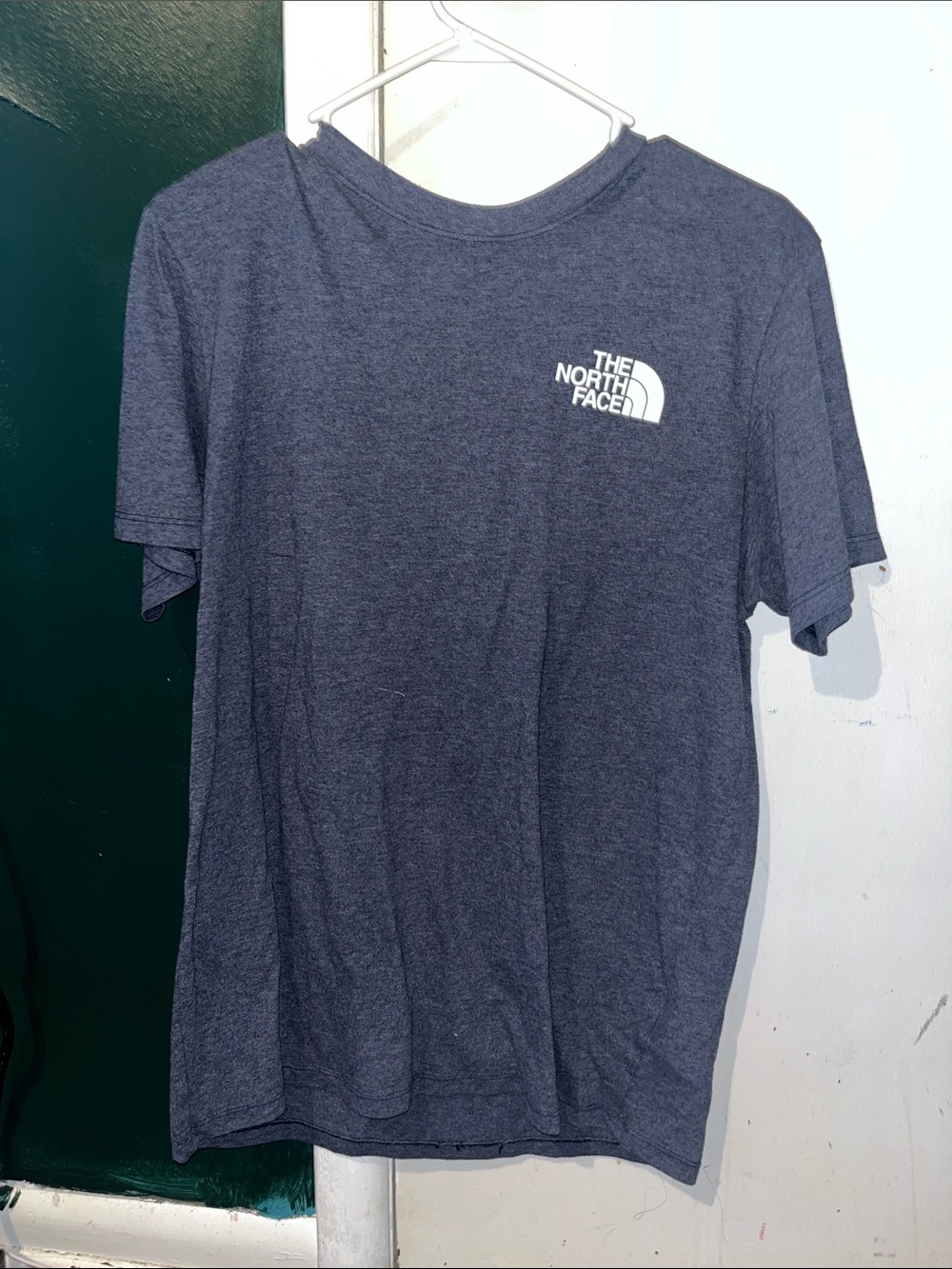 The North Face Heathered Navy Logo Tee